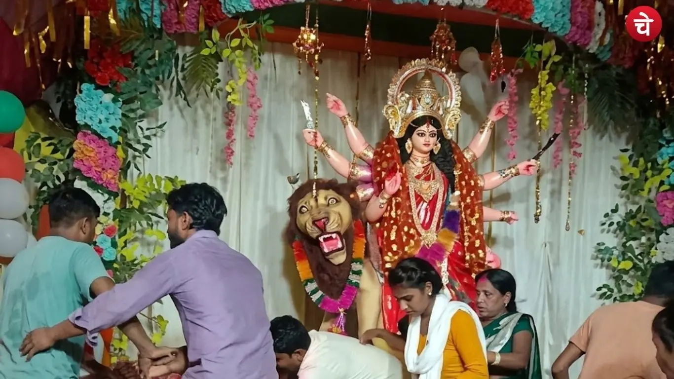 The situation following the commotion at a Durga Puja pandal in Ambedkarnagar
